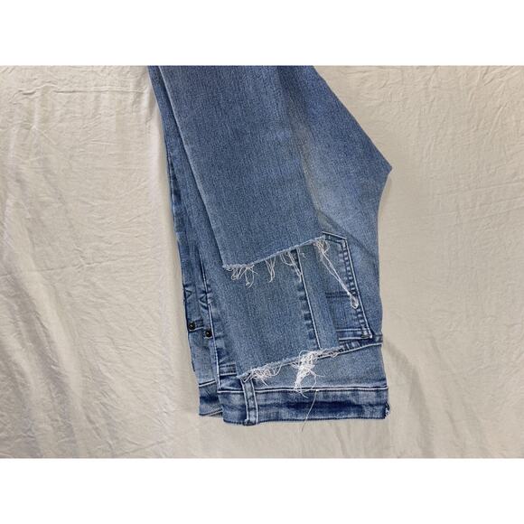 Volcom 'Super Stoned Skinny' Raw Cuff Stretch Denim Skate Jeans. Women's 9. GUC! - Picture 4 of 9